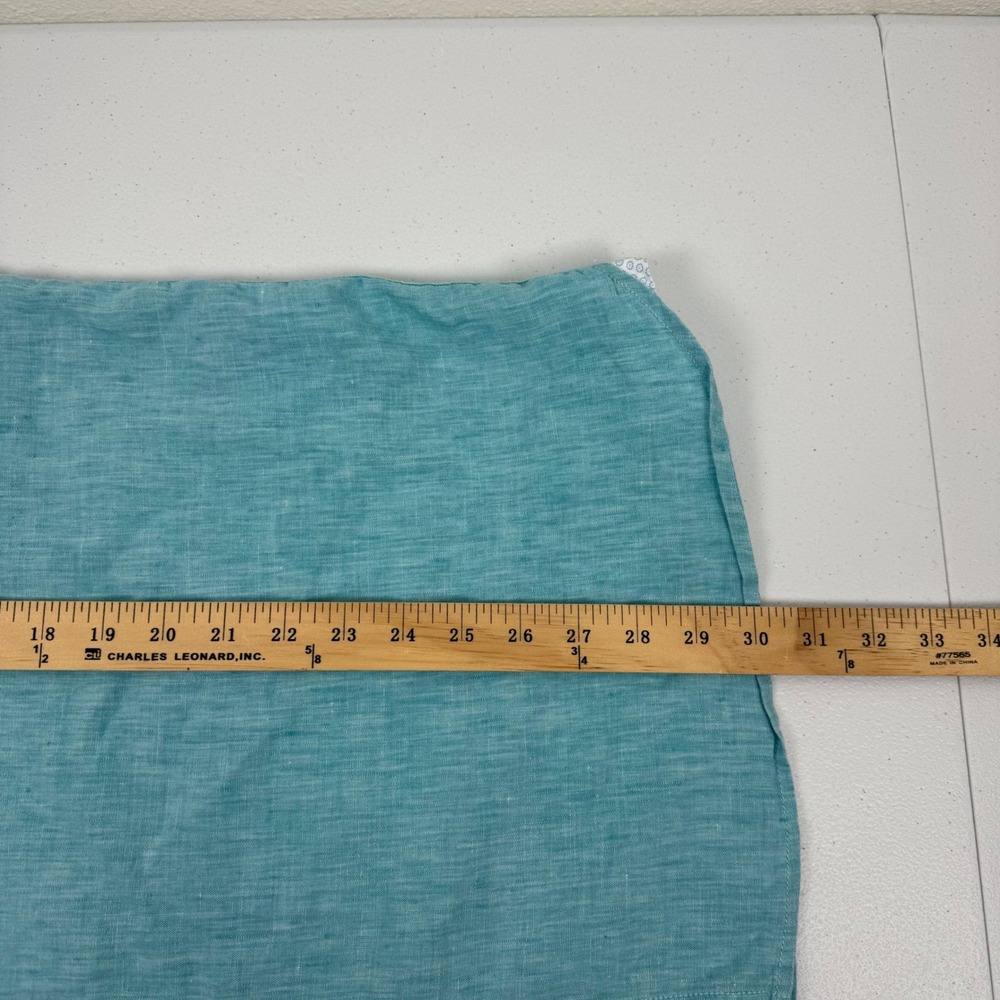 Tommy Bahama Mens XXL Aqua Teal Linen Blend‎ Short Sleeve Button Front Shirt - Picture 4 of 11